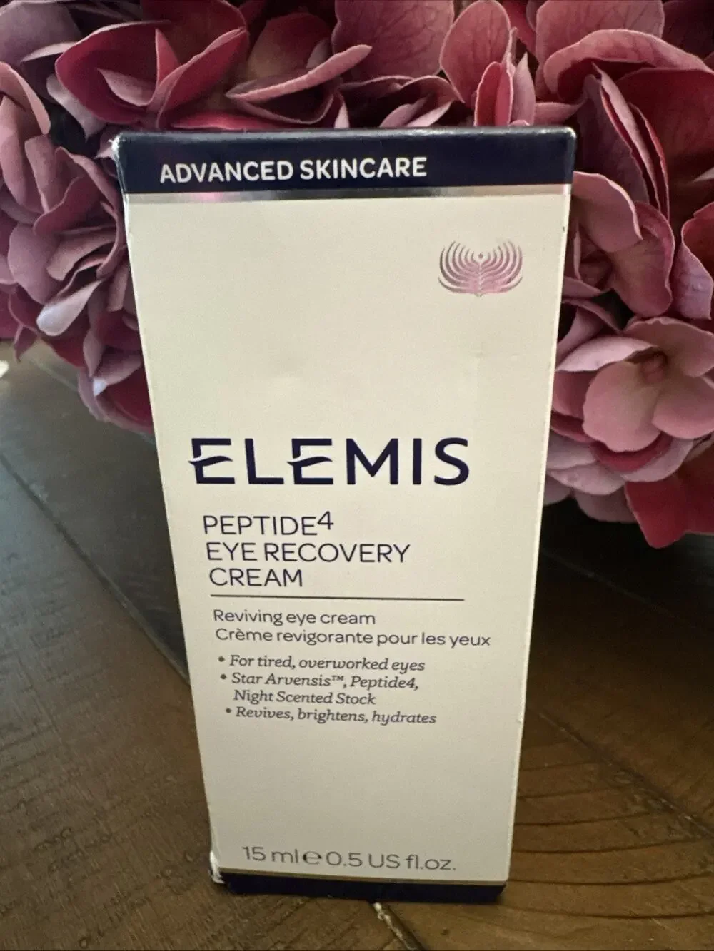 Elemis Peptide4 Eye Recovery Cream. Full Size, .5oz/15ml.